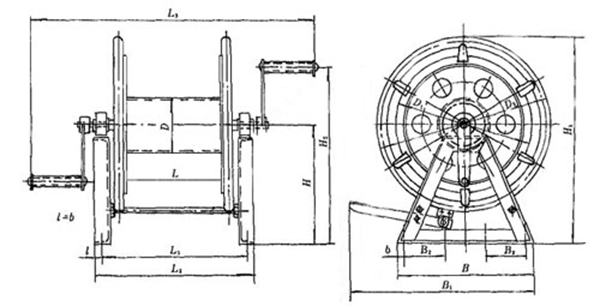 CB T3468-92 Marine Mooring Wire Rope Reel Type A 3.jpg